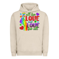 Pigment French Oak Western All For Love And Love For All Urban Hoodie - BundleAndBundleShop