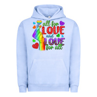 Pigment Grape Ice Western All For Love And Love For All Urban Hoodie - BundleAndBundleShop