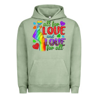 Pigment Oil Green Western All For Love And Love For All Urban Hoodie - BundleAndBundleShop