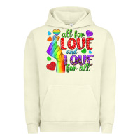 Pigment Pistachio Western All For Love And Love For All Urban Hoodie - BundleAndBundleShop