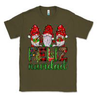 Army Green feliz navidad gnomies Classic Tee - JahusDesignShop