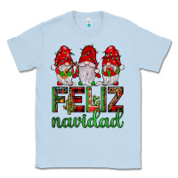 Dusty Blue feliz navidad gnomies Classic Tee - JahusDesignShop