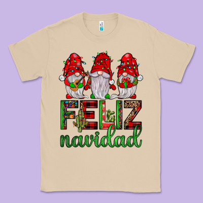 Feliz Navidad Gnomies Classic Tee Designed By Jahusdesignshop