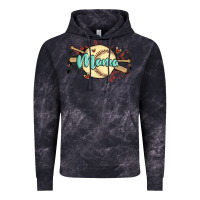 Cloud Black softball mama Vintage Hoodie - MaliasSmallBusiness