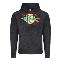 Vintage Black softball mama Vintage Hoodie - MaliasSmallBusiness