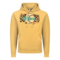 Vintage Mustard softball mama Vintage Hoodie - MaliasSmallBusiness