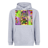 Heather Grey teacher mardi gras Heavyweight Hoodie - CowGirlArtShop