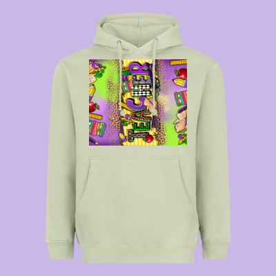 Teacher Mardi Gras Heavyweight Hoodie Designed By Cowgirlartshop