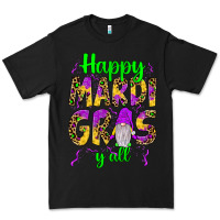 Black happy mardi gras y'all gnome Premium Tee - JahusDesignShop