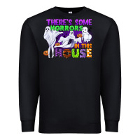 Black there is some horrors in this house Premium Sweatshirt - CowGirlArtShop