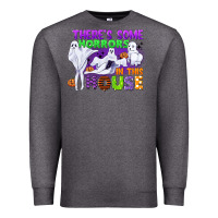 Charcoal Heather there is some horrors in this house Premium Sweatshirt - CowGirlArtShop