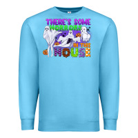 Ocean Blue there is some horrors in this house Premium Sweatshirt - CowGirlArtShop