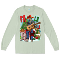 Matcha Fa la la la skeleton farm Long Sleeve Tee - NancyCooperArtShop