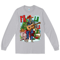Moon Dust Fa la la la skeleton farm Long Sleeve Tee - NancyCooperArtShop