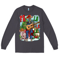 Smoke Fa la la la skeleton farm Long Sleeve Tee - NancyCooperArtShop