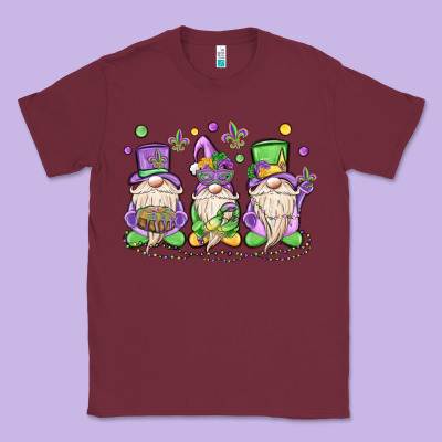 Mardi Gras Gnomes Classic Tee Designed By Maliassmallbusiness