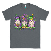 Charcoal Heather mardi gras gnomes Classic Tee - MaliasSmallBusiness