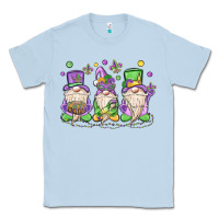 Dusty Blue mardi gras gnomes Classic Tee - MaliasSmallBusiness
