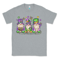 Heather Grey mardi gras gnomes Classic Tee - MaliasSmallBusiness
