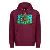 Burgundy merry & bright Premium Hoodie - JahusDesignShop