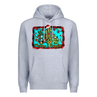 Heather Grey merry & bright Premium Hoodie - JahusDesignShop