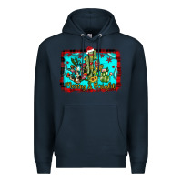 Navy merry & bright Premium Hoodie - JahusDesignShop
