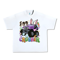 White egg crusher Urban Heavy Tee - MaliasSmallBusiness