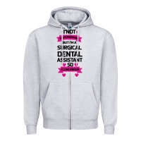 Heather Grey Surgical Dental Assistant Zipper Hoodie - Bettercallsaul