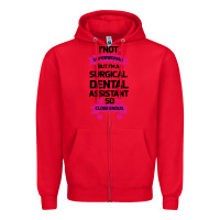 Red Surgical Dental Assistant Zipper Hoodie - Bettercallsaul
