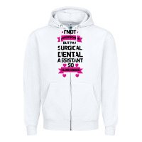 White Surgical Dental Assistant Zipper Hoodie - Bettercallsaul