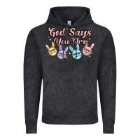 Vintage Black god says you are easter Vintage Hoodie - MaliasSmallBusiness