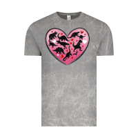 Cloud Rock dinosaur valentine heart Vintage Tee - MaliasSmallBusiness