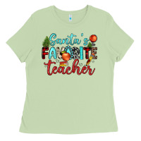 Matcha santa s favorite teacher Ladies Tee - JahusDesignShop