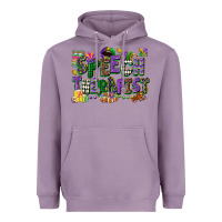 Lavender speech therapist mardi gras cowgirl Heavyweight Hoodie - CowGirlArtShop