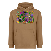 Toasted Coconut speech therapist mardi gras cowgirl Heavyweight Hoodie - CowGirlArtShop