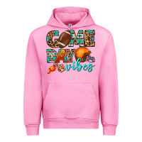 Fuchsia Pink game day vibes Urban Hoodie - BundleAndBundleShop