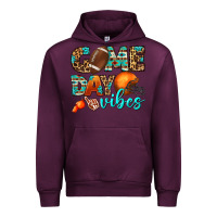 Mauve Wine game day vibes Urban Hoodie - BundleAndBundleShop