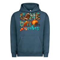 Pigment Midnight Navy game day vibes Urban Hoodie - BundleAndBundleShop