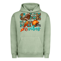 Pigment Oil Green game day vibes Urban Hoodie - BundleAndBundleShop