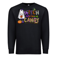 Black witch better have my candy Premium Sweatshirt - CowGirlArtShop