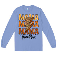 Colony Blue Thankful Mama Long Sleeve Tee - MaliasSmallBusiness