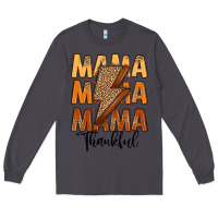 Smoke Thankful Mama Long Sleeve Tee - MaliasSmallBusiness