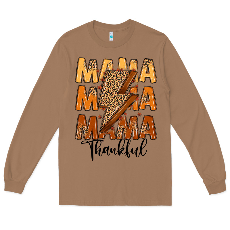 Thankful Mama Long Sleeve Tee by MaliasSmallBusiness | Teevron