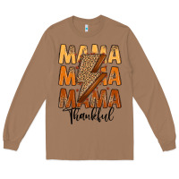 Toasted Coconut Thankful Mama Long Sleeve Tee - MaliasSmallBusiness