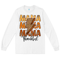 White Thankful Mama Long Sleeve Tee - MaliasSmallBusiness