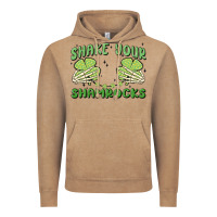 Vintage Coffee shake your shamrocks Vintage Hoodie - MaliasSmallBusiness