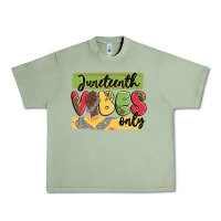 Oil Green juneteenth vibes only Urban Heavy Tee - MaliasSmallBusiness