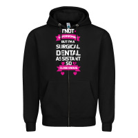 Black Surgical Dental Assistant Zipper Hoodie - Bettercallsaul