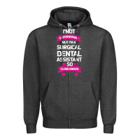 Charcoal Heather Surgical Dental Assistant Zipper Hoodie - Bettercallsaul