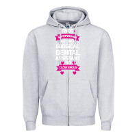 Heather Grey Surgical Dental Assistant Zipper Hoodie - Bettercallsaul